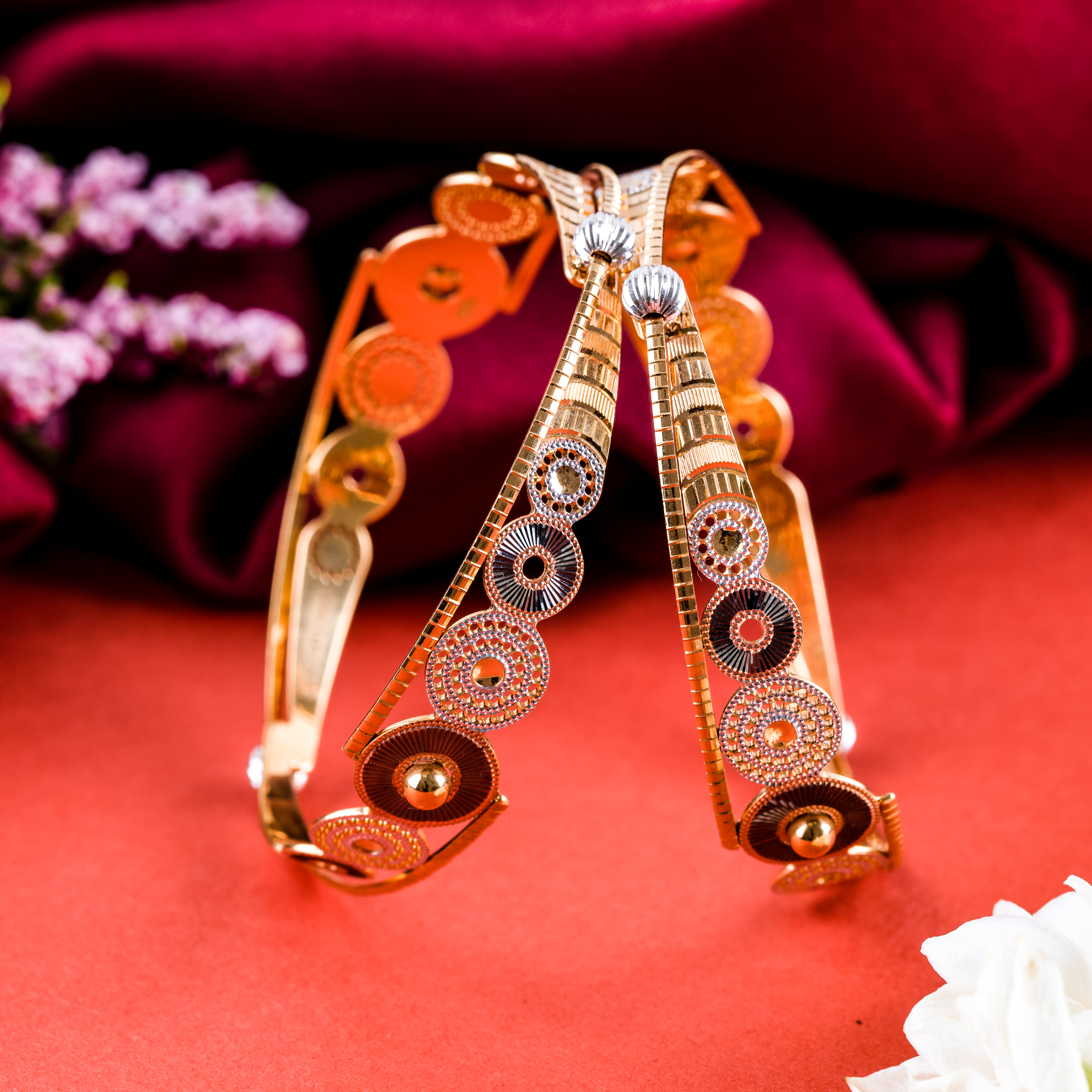 Rodium Cutting Bangle