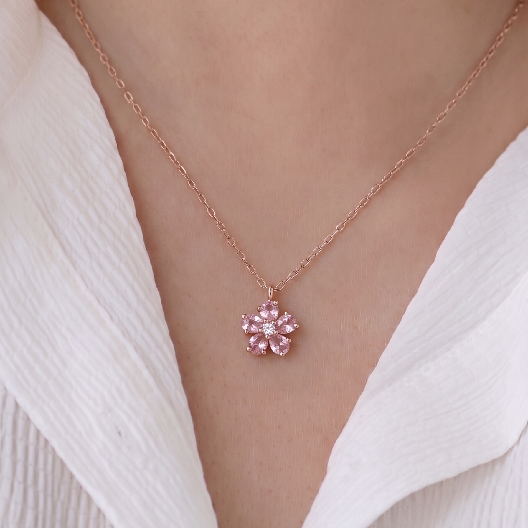 Silky Rose Gold Chian